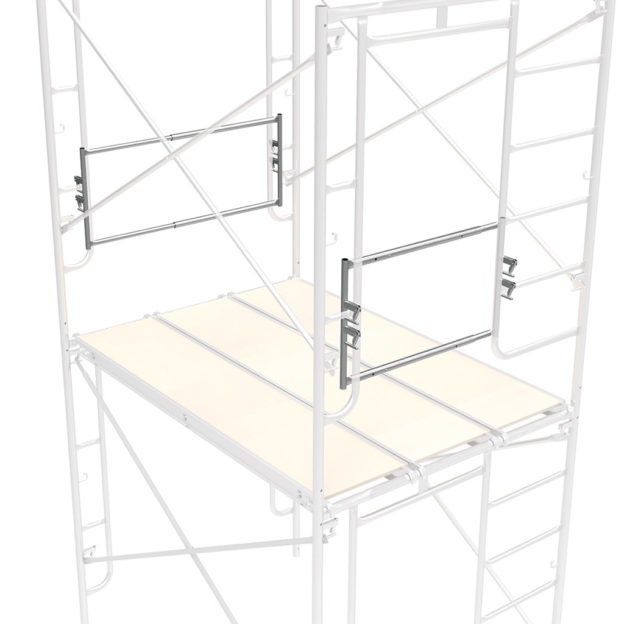 Garde-corps d&rsquo;extrémité extensible (Galvanisé)