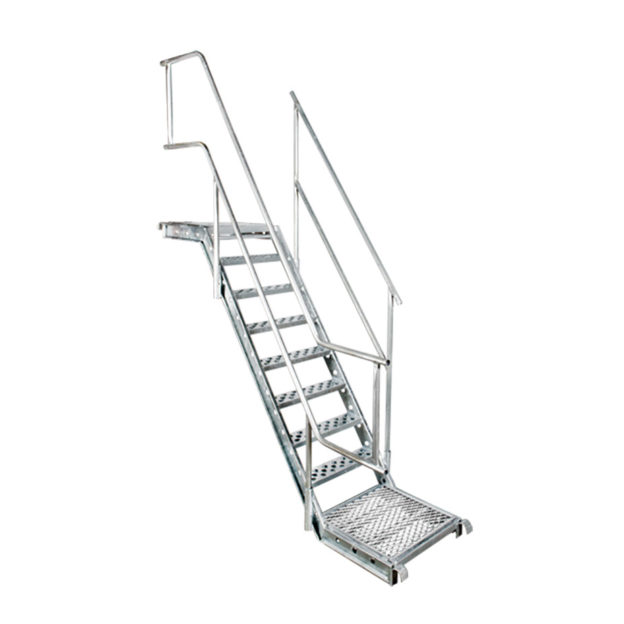 Escalier arche 5’ X 7’ (Galvanisé)