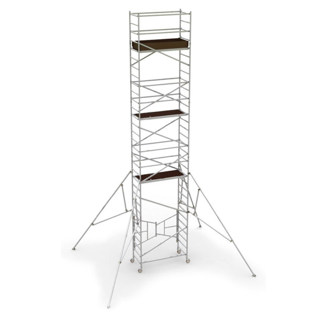 Tours d&rsquo;échafaudage EASY-SET 24&prime; avec garde-corps et stabilisateur