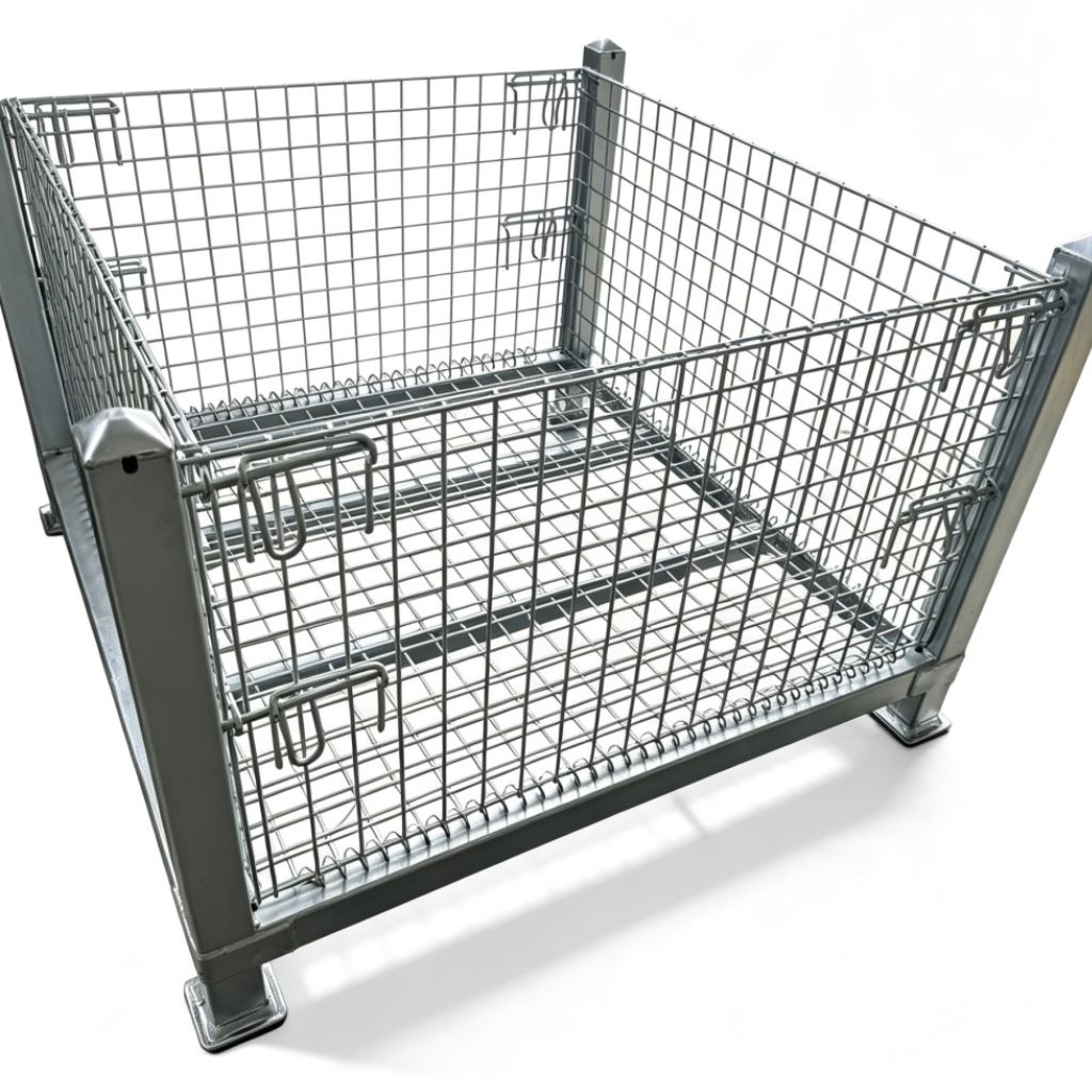 Rack style « C » galvanisé avec grillage